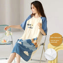 Cotton Korean Summer Pajamas Stylish Integrated Dress Wear