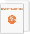 HTVRONT 50 Sheets 8.5X11 Inch White Brown Cardstock Paper Bundle