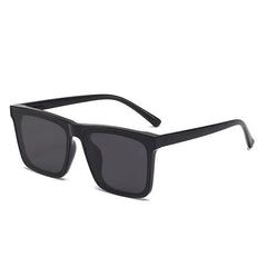 Men's Retro Square Windproof Sunglasses with UV Protection for Business and Outdoor Driving