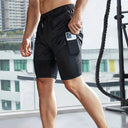 2024 Summer New Camo Running Double Layer Shorts for Men