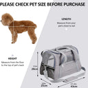 Soft Portable Pet Carrier Bag with Safety Zippers Travel