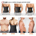 Men's Neoprene Waist Trainer for Weight Loss & Sweat Qtree Fitness