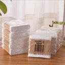 200PCS Double-Ended Wooden Cotton Swabs for Makeup Hygiene