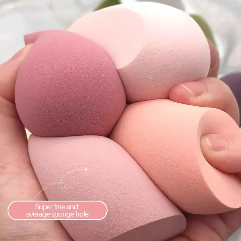 Piece Shape Makeup Sponge Set: Flawless Application Kit for Korean Beauty Looks.