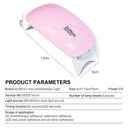 Portable UV Nail Dryer with LED Lights for Home Use