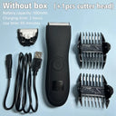 Men's Groin Hair Trimmer Waterproof Wet Dry Groomer Razor