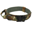 Military Tactical Dog Collar with Durable Nylon Lead & Breakaway Leash  ourlum.com CAMO Collar M collar(36-48cm) 