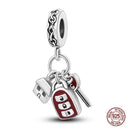 Charming Sterling Silver Red Heart Beads for Pandora Gifts