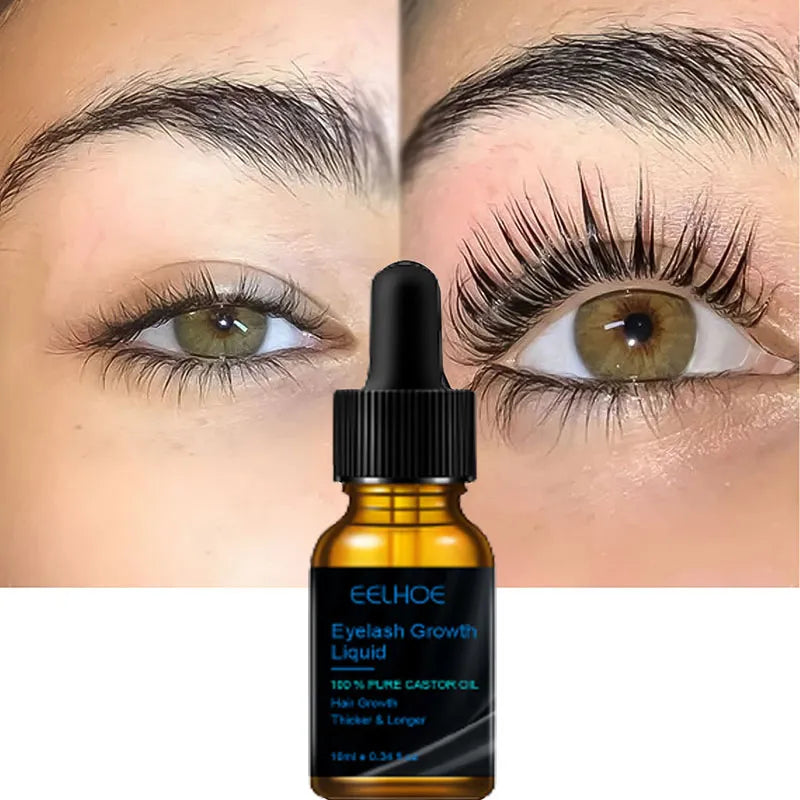 Fast Eyelash Growth Serum 7 Days Natural Eyelashes Enhancer Longer Thicker Eyebrows Lift Eye Care Fuller Lashes Products Makeup  ourlum.com   