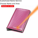 RFID Carbon Fiber Men's Wallet Personalized Security Style