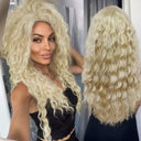 Blonde Ombre Voluminous Curls Wig Stylish Hairpiece for Women