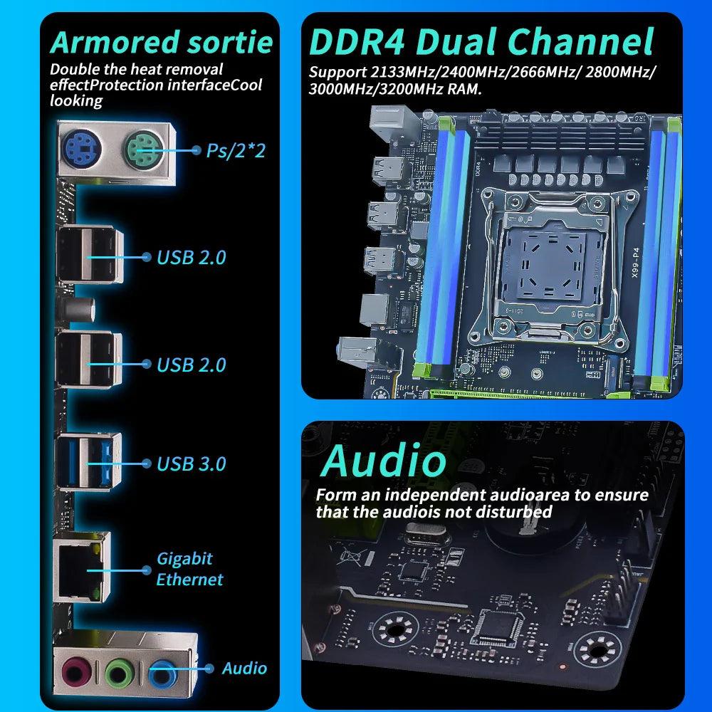 MUCAI X99 P4 Motherboard: Enhanced Intel Xeon Support & Performance  ourlum.com   