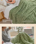 Sofa Blanket Winter Thick Coral Fleece Office Nap Blanket