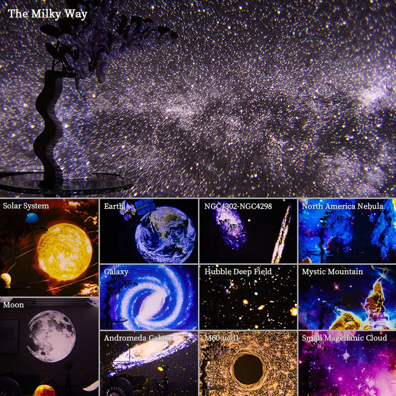 Galaxy Night Light Projector: Transform Room with Starry Sky Magic  ourlum.com   