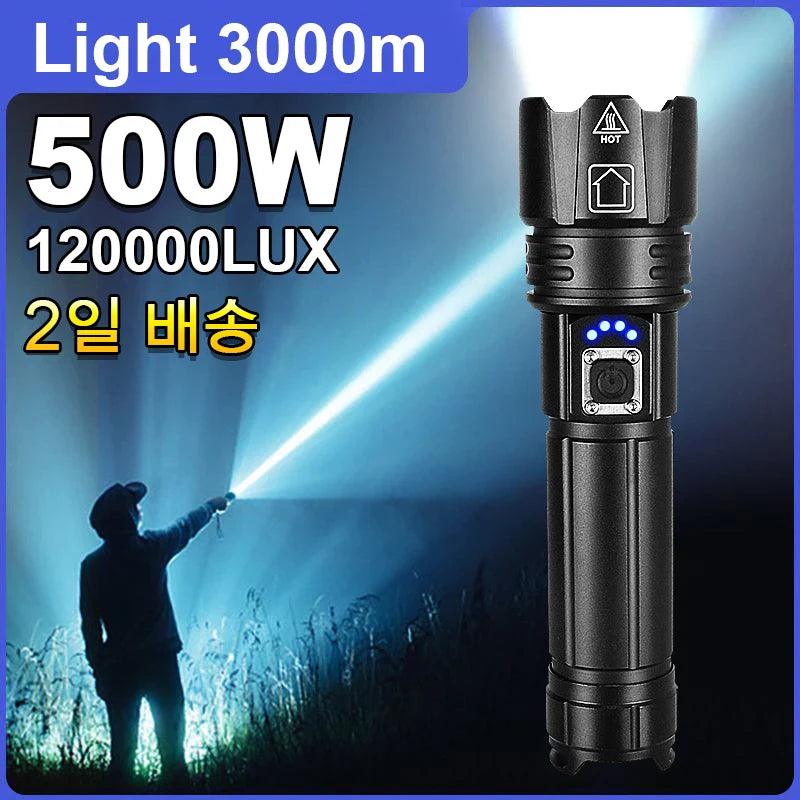 Ultimate LED Tactical Flashlight: Super Bright USB Rechargeable Torch  ourlum.com   