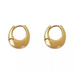 Vintage Gold Zircon Silver Earrings: Elegant Allergy-Free Jewelry