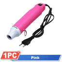 Hot Air Gun Electric Power Heat Blower for DIY Crafts & Shrink Tubing  ourlum.com Pink  