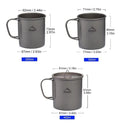 Foldable Titanium Camping Mug - Lightweight Outdoor Cup