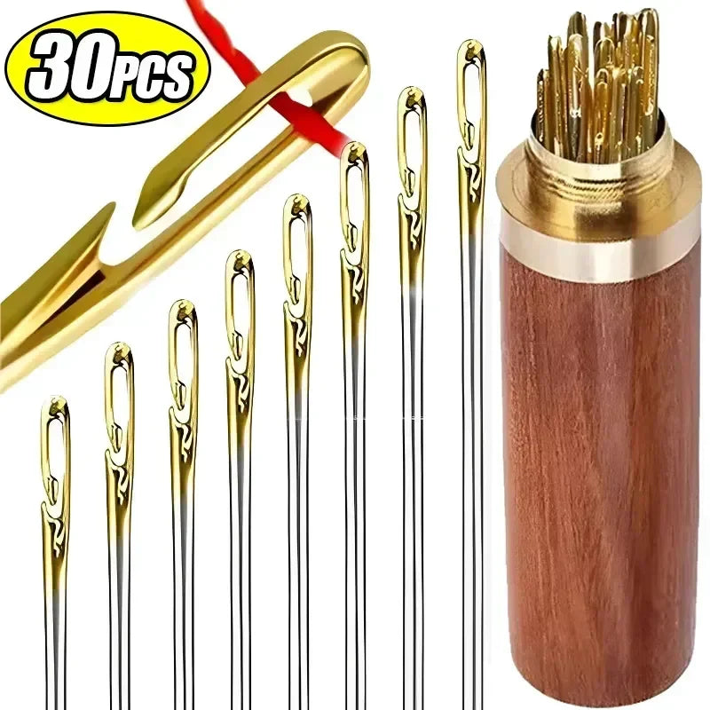 Blind Sewing Needles: Upgrade Your Sewing Game with Self-Threading Stainless Steel Needles  ourlum.com   