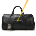 Big Capacity Genuine Leather Travel Bag For Men Women Stylish