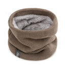 Unisex Solid Cashmere Plush Warm Winter Ring Scarf New