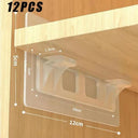 Adhesive Shelf Support Pegs with Partition Brackets for Closet and Cabinets  ourlum.com 12PCS  