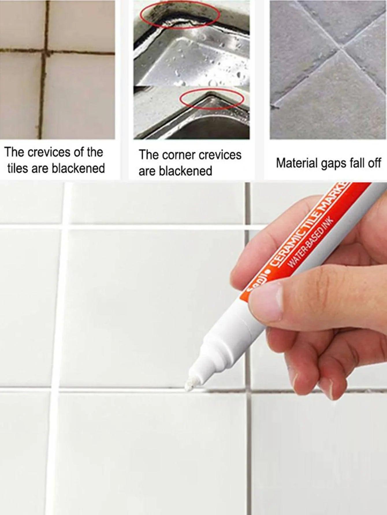 Tile Gap Color Repair Pen: Waterproof Bathroom Solution  ourlum.com   