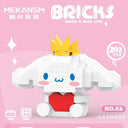 Hello Kitty Building Block Anime Figure Puzzle Ornament Gift  ourlum.com Cinnamoroll 188PCS NO BOX 