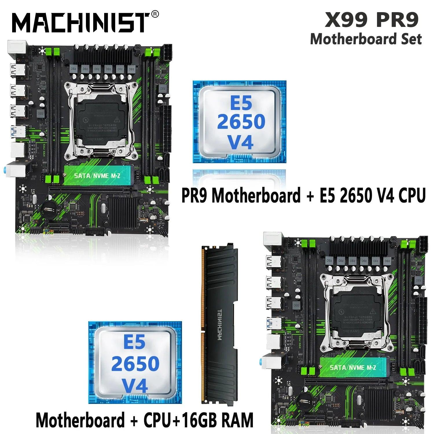 MACHINIST PR9 X99 Ultimate Performance Bundle for Xeon E5 CPU  ourlum.com United State Motherboard+CPU 