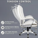 Office Desk Chair High Back Computer Chair Ergonomic White