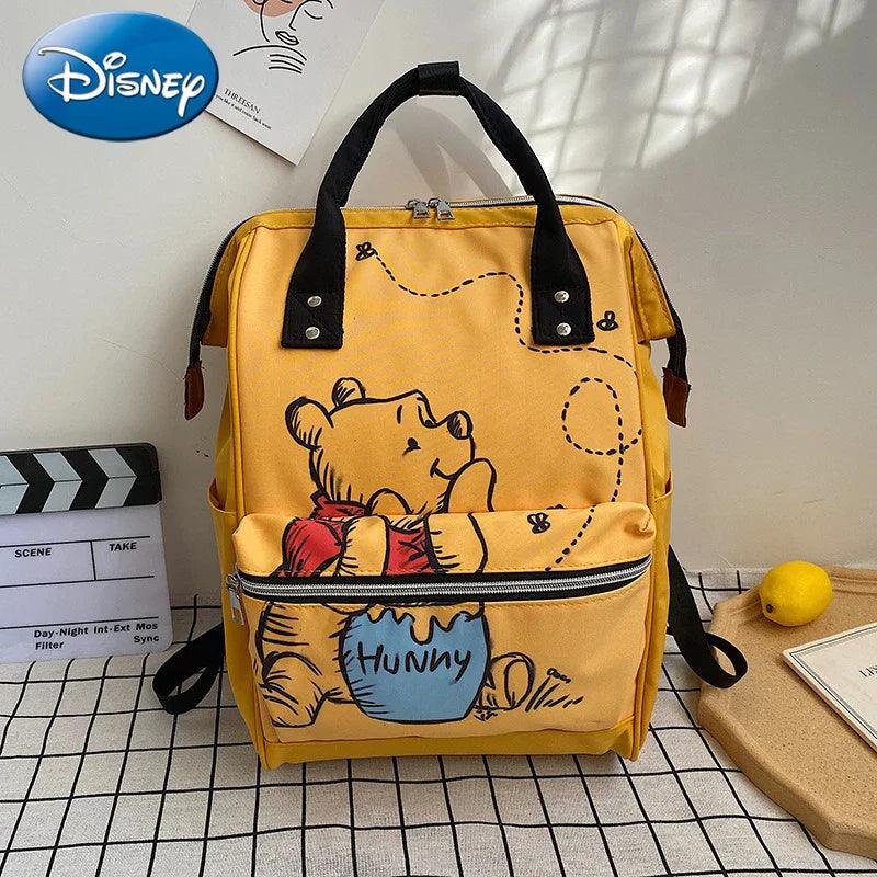 Disney New Mommy Bag Fashion Cartoon Print Large Capacity Mommy Bag Mother and Baby Bag Waterproof Bottle Diaper Backpack  ourlum.com   