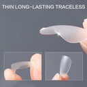 Petite Clear Acrylic Nail Tips Set Matte Finish Styling Kit