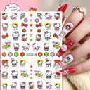 Adorable Cartoon Hello Kitty Nail Sticker Set for Nail Art