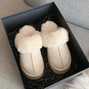 Winter Plush Fur Slides Designer Luxury Slip-On Sandals