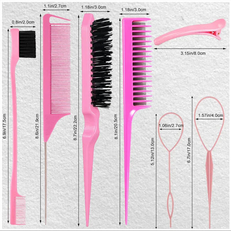 Ultimate Hair Styling Kit: Salon Quality Teasing Comb Set