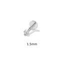 1PCS Piercing Earrings 925 Sterling Silver Stud Earring Bling Zircon