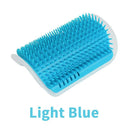 Cat Self Groomer with Catnip Soft Cats Massage Comb Brush  ourlum.com Light Blue  