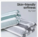 Striped Pattern Towel Set Soft Hand Towel Bath Towel