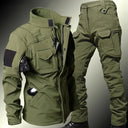 Windproof Waterproof Biker Suit Men Tactical Jacket Pants Sets