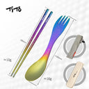 Ultralight Titanium Spork for Camping Hiking Travel Gear