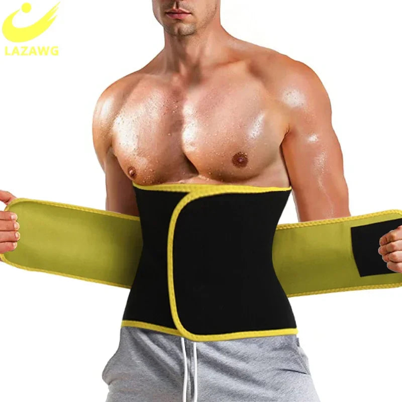 Neoprene Men's Waist Trainer for Fat Burning & Slimming - LAZAWG Shapewear Belt