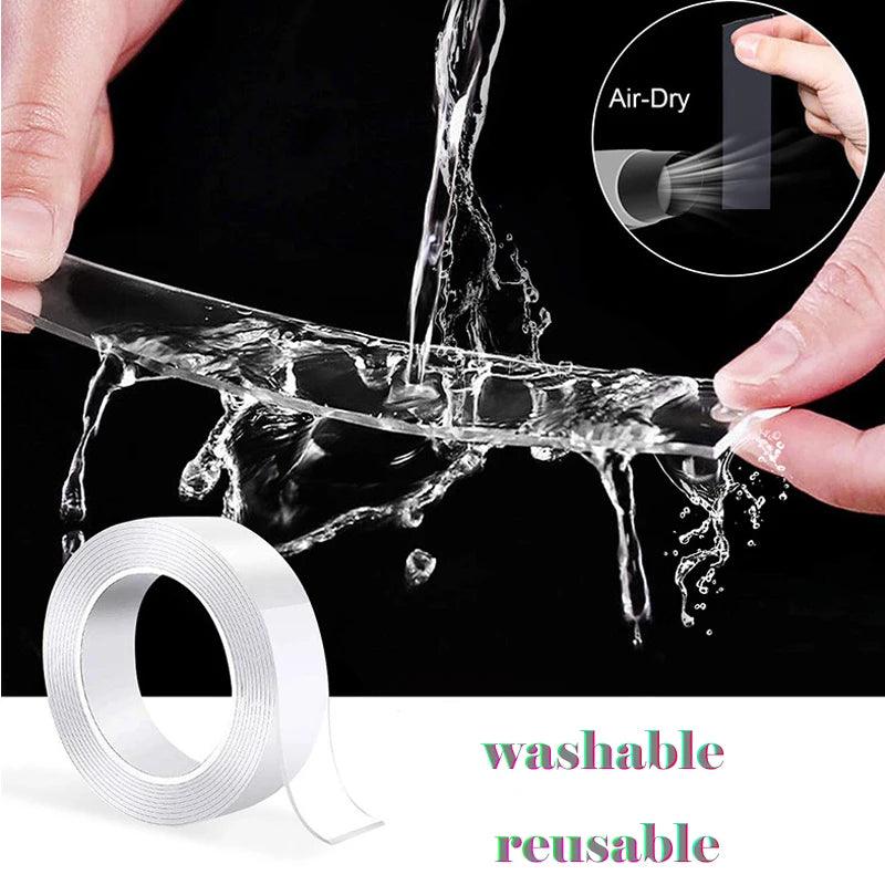 Transparent Double-Sided Adhesive Tape - Premium Quality Multipurpose Tape for Home and Daily Use  ourlum.com   