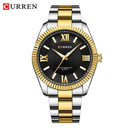 CURREN Men's Elegant Stainless Steel Business Watch Luxury Timepiece