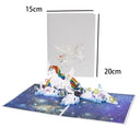 3D Animals Pop-up Cards: Butterflies, Unicorns, Cats & Dogs Gift  ourlum.com Unicorn Card  