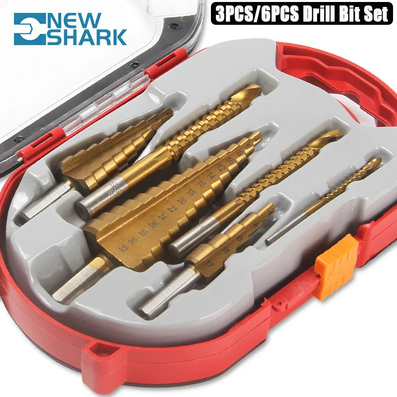 Core Hole Opener Titanium Step Drill Bit Set: Durable, Efficient, Portable opal.  ourlum.com   