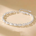 Sterling Silver Chain Bracelet Elegant Party Wedding Gift