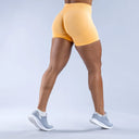 Women's Seamless Scrunch Butt Biker Shorts - Sexy Athletic Cycling & Yoga Shorts