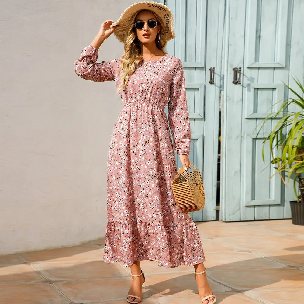 Bohemian Maxi Dress: Floral Beachwear for Effortless Style