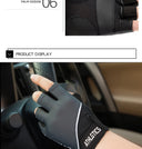 Summer Half Finger Gloves Ice Silk Breathable Gym Fitness