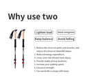 Naturehike Trekking Poles 2pcs Carbon Fiber Collapsible Sticks